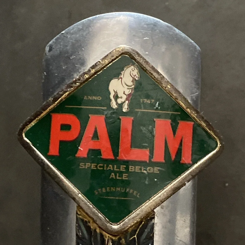 Palm Belgium Amber Beer Tap Handle Metal 10